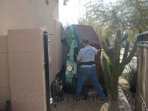 Az Spa and Hot Tub Movers need to plan the route in advance for placement or removal.